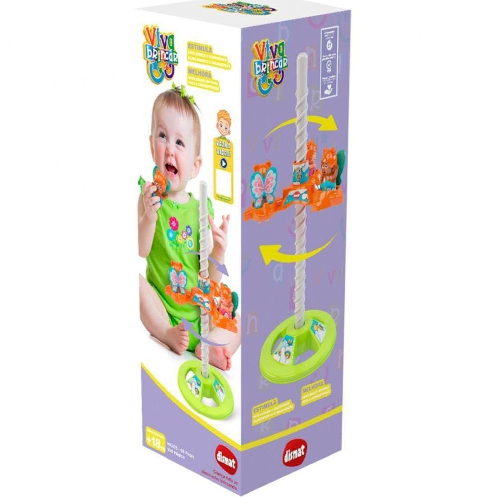 Brinquedo Educativo Giro Voo Mágico 06 Peças Didático Bebê