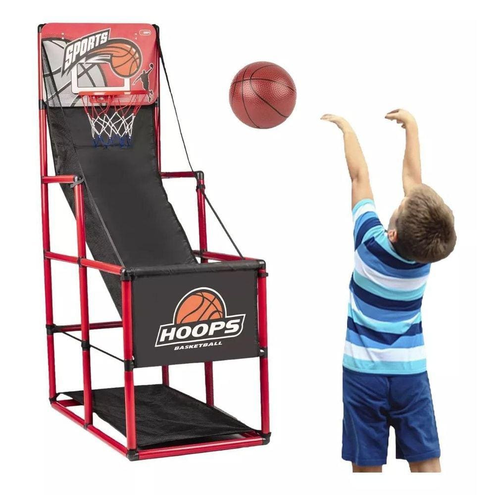 Cesta de Basquete com Bola e Suporte - 142cm