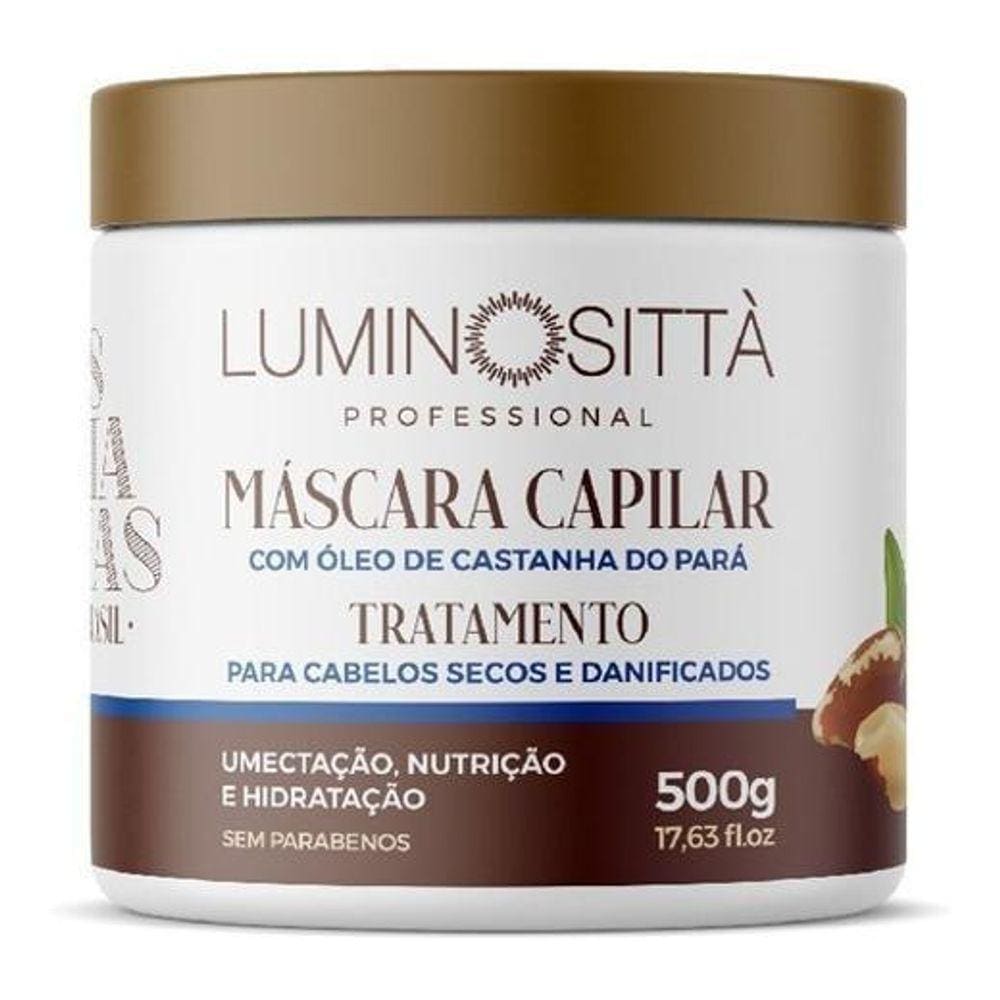 Máscara Castanhas Do Brasil 500 Gr Luminosittà