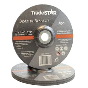 Disco de Desbaste 7 180x6 mm para Metal - Kit com 5 Unidades