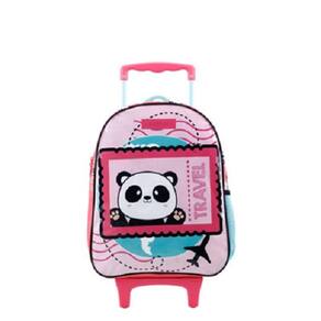 Mochila de Rodinhas 16 Pequena 45cm Infantil Panda Xeryus 12310