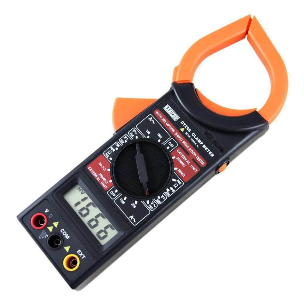 Alicate Amperímetro Dt266 Preto Lcd 1000V 1000A