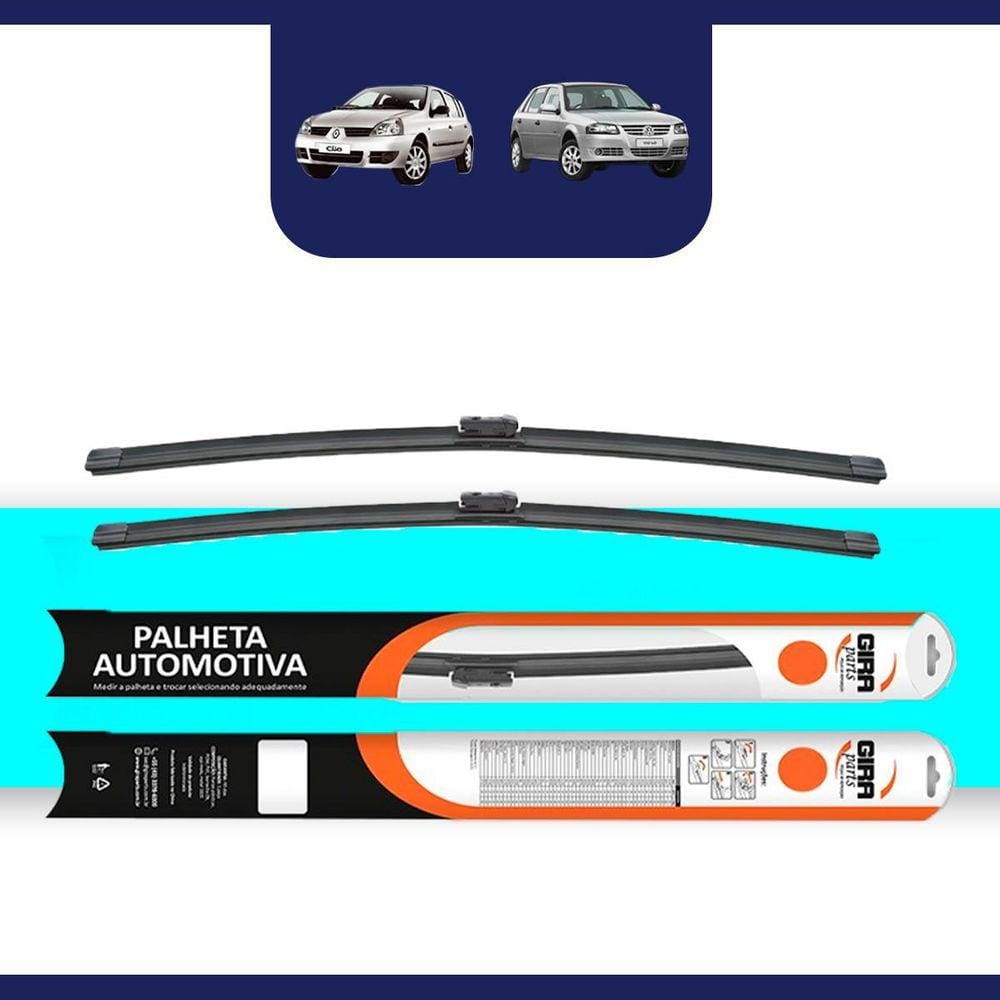Par Palheta Limpador De Para Brisa Dianteiro Silicone Chuva