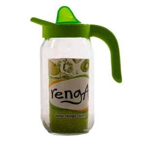 Jarra Com Tampa E Alça 1 Litro Bebida Suco Luxo Verde Renga