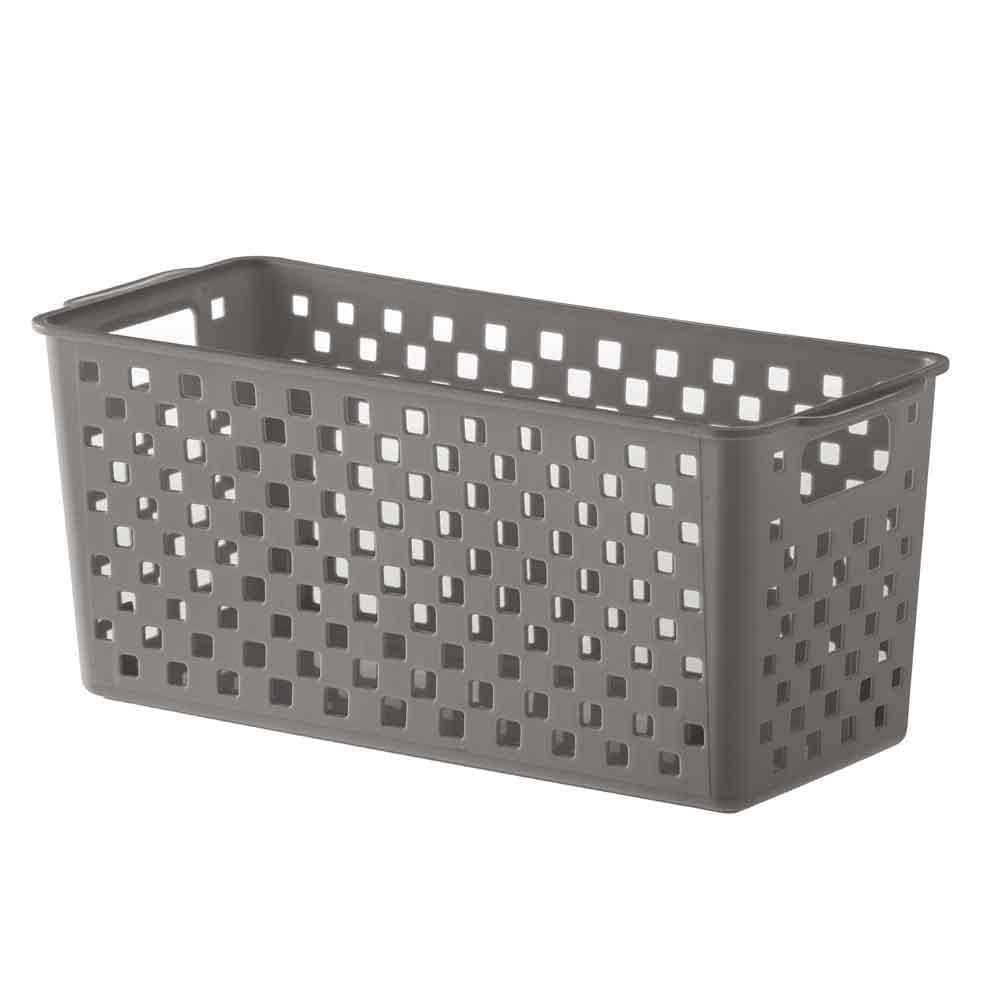 Cesto Organizador Quadratta 27X12X12 Cinza