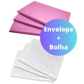 Envelope de Segurança Rosa 19x25cm - Super Embalagem