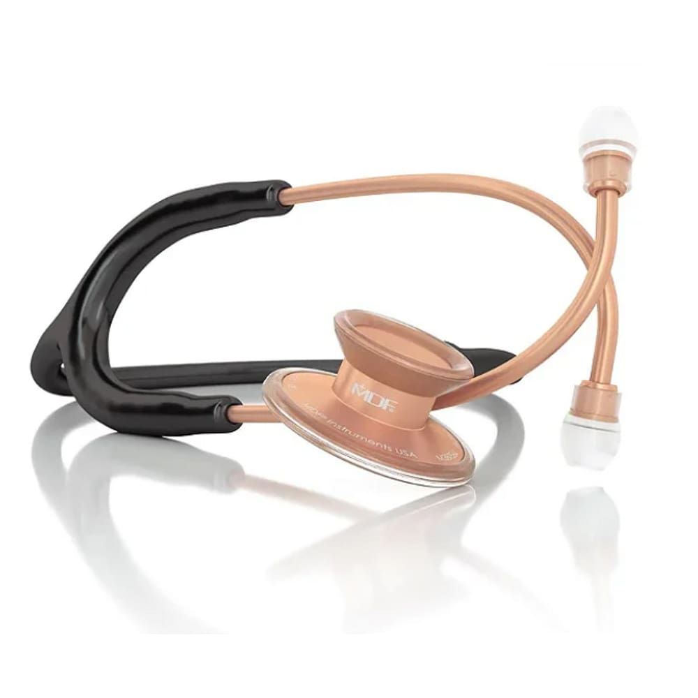 Estetoscópio Acoustica Deluxe Duplo MDF 747XP Rose Gold Black