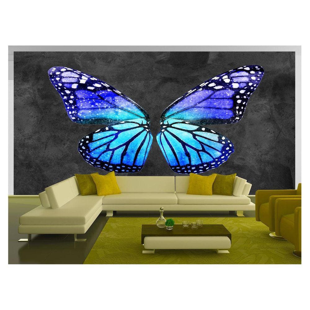 Papel De Parede 3D Arte Asas Selfie Insta Cores 3,5M Tra389