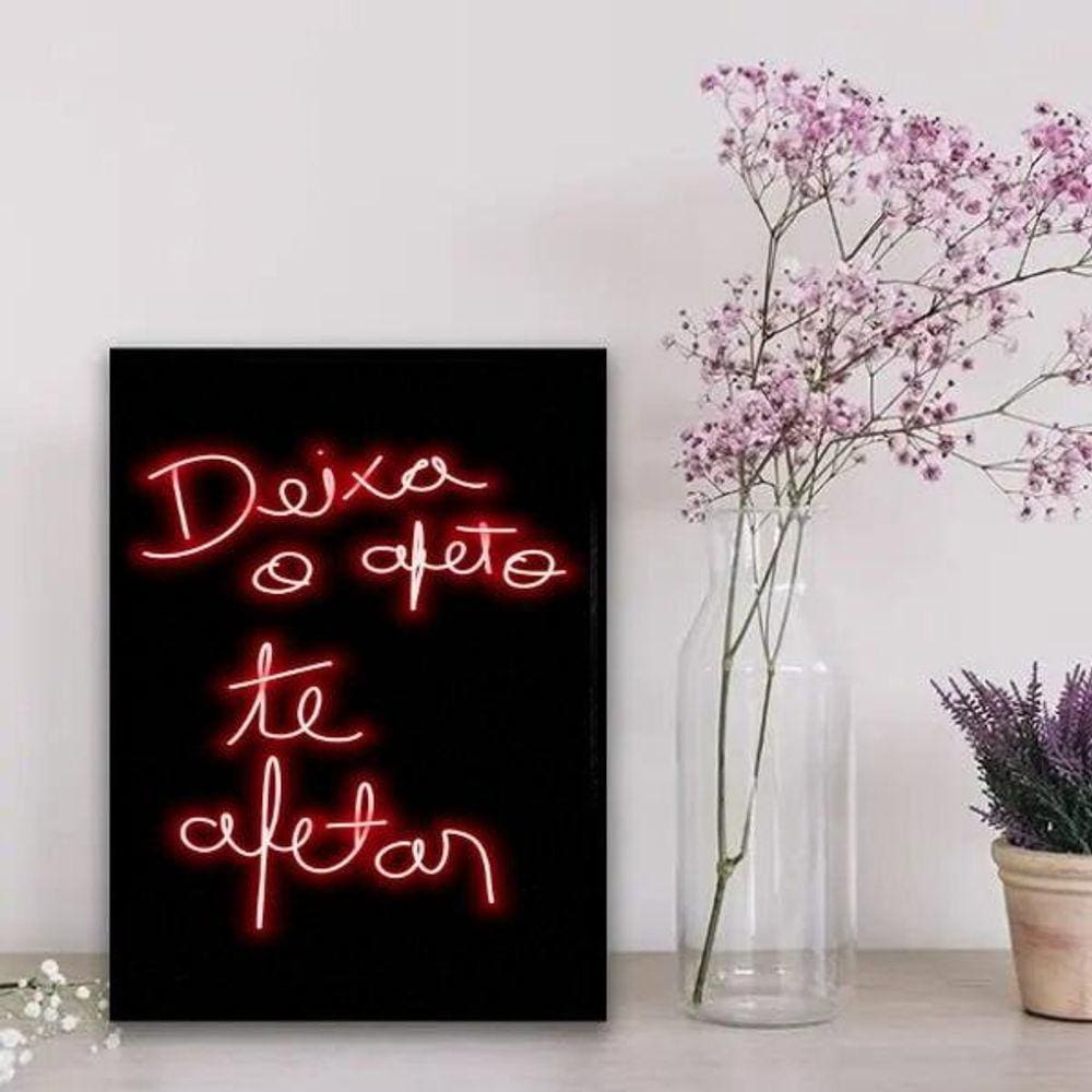 Quadro Decorativo Deixa O Afeto Te Afetar 33X24Cm