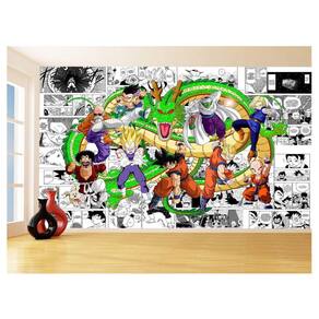 Papel De Parede Dragon Ball Goku Vegeta Anime 3,5M Dbz218