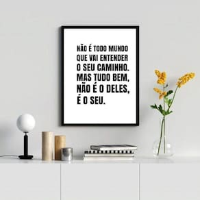 Quadro Decorativo 24x18cm - Moldura Madeira - Papel Fotográfico Brilhante