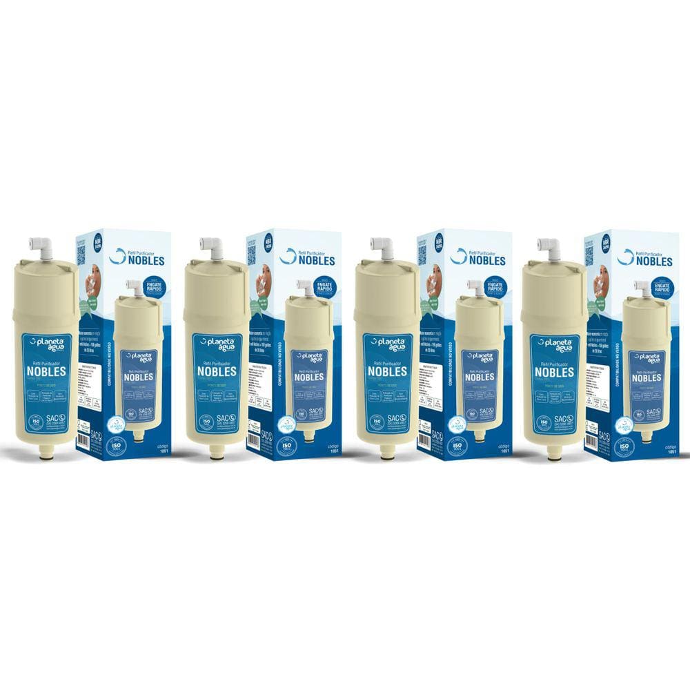 Kit 04 Refil para Filtro Europa Noblesse Plus ou Flex
