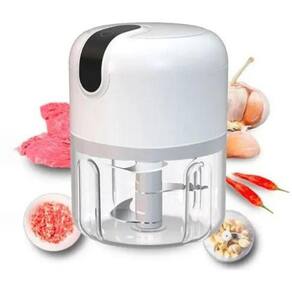 Mini Processador Usb De Alimentos Elétrico Alho Carne 250Ml