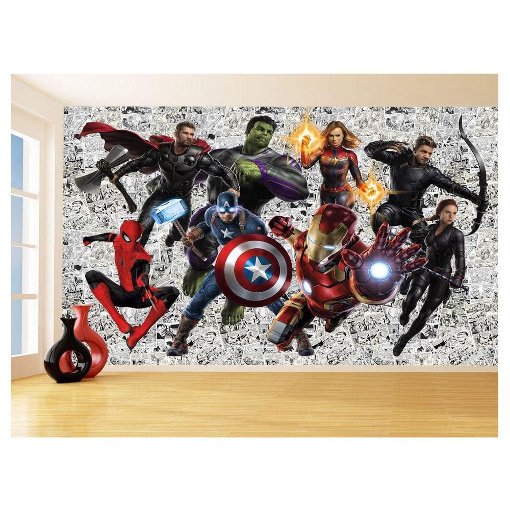 Papel De Parede 3D Heróis Página Quadrinhos Hq 3,5M Nhma151