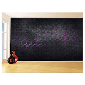 Papel De Parede 3D Hexágonos Moderno Gamer Rosa 3,5M Txt45