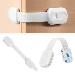 Kit 5 Travas De Gaveta Ajustável Segurança Para Crianças