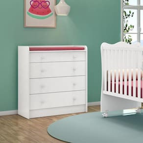 Cômoda de Bebê com Trocador Doce Sonho 2523 Branco