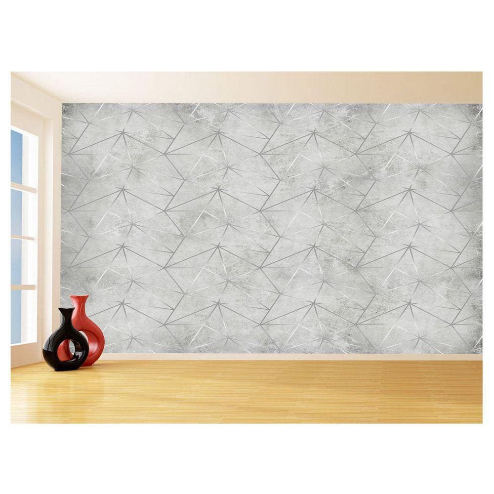 Papel De Parede Concreto Queimado Listra Risco 3,5M Kkt24