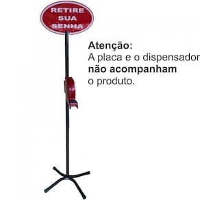 Rolo C/2000 Senhas Numeradas 000-999 Dispenser Senha Azul