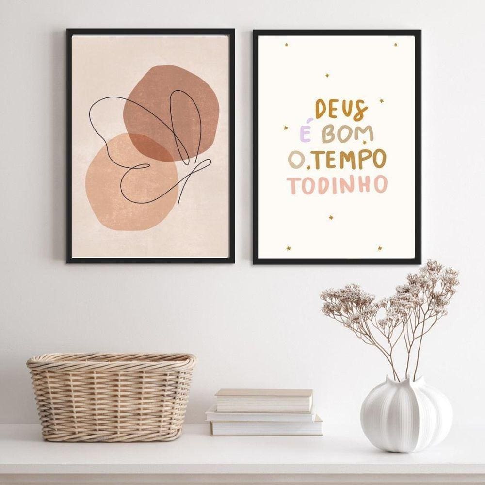 Quadros Borboleta 33x24cm Moldura Preta