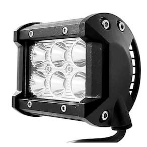Farol de milha 6 Leds 18w Led Quadrado Universal Branco Frio Carro Moto Off Road Trator Caminhao Onibus Suv Trilhas