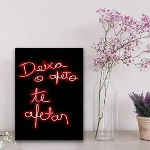 Quadro Decorativo Deixa O Afeto Te Afetar 24X18Cm