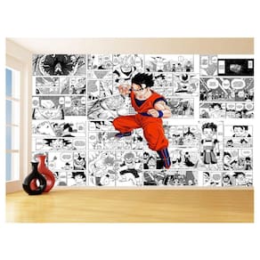Papel De Parede 3D Dragon Ball Goku Gohan Anime 3,5M Dbz719