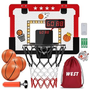 Cesta de basquete de salão Kroyedfuw para crianças com elétron duplo