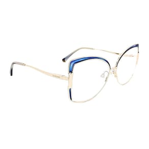 Óculos de Sol Ana Hickmann AH10038 04D Azul Metal 57mm