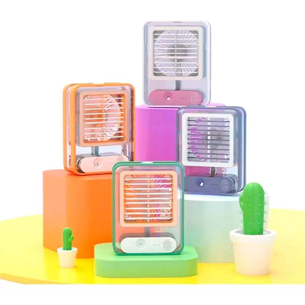 Umidificador De Ar Para Quarto De Bebê E Mini Ventilador Luz