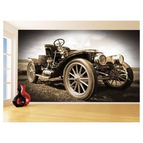Papel De Parede 3D Carro Antigo Clássico Vintage 3,5M Cxr43