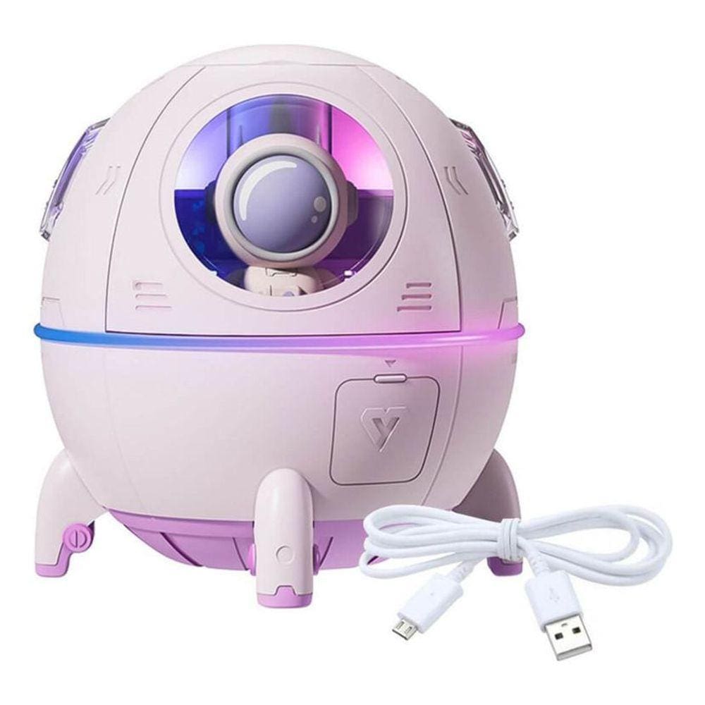 Umidificador De Ar Astronauta Nave Espacial - Rosa