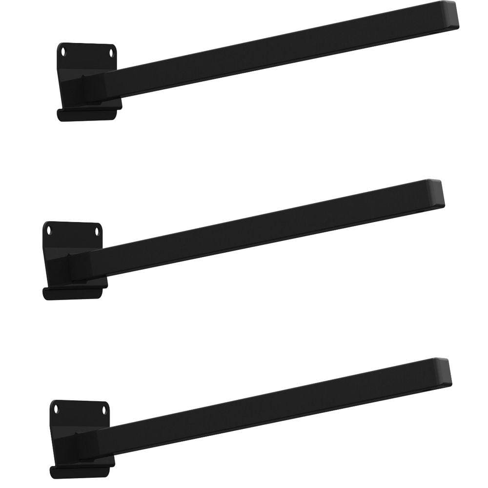 03 SUPORTES REFLETOR BASE INCLINADA BRAÇO 30 cm 03 CJ