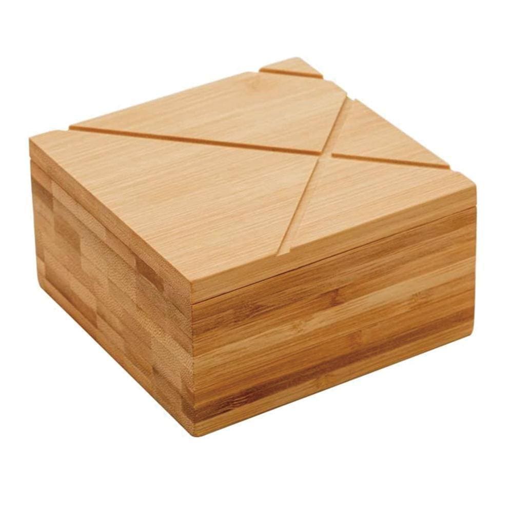 Saleiro Quadrado Bambu 9Cm Class Home