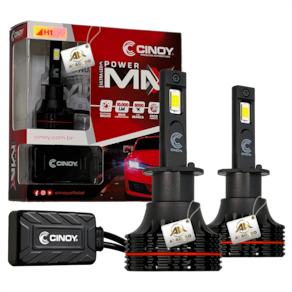 Par Lâmpada Ultra Led Power Max Farol 10000 lumens 12v 24v H1 H3 H7 H8 H11 H16 9006 9012