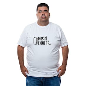 Camiseta Plus Size Algodao Masculina Confortavel Com Abridor De Garrafa Praia Dia a Dia