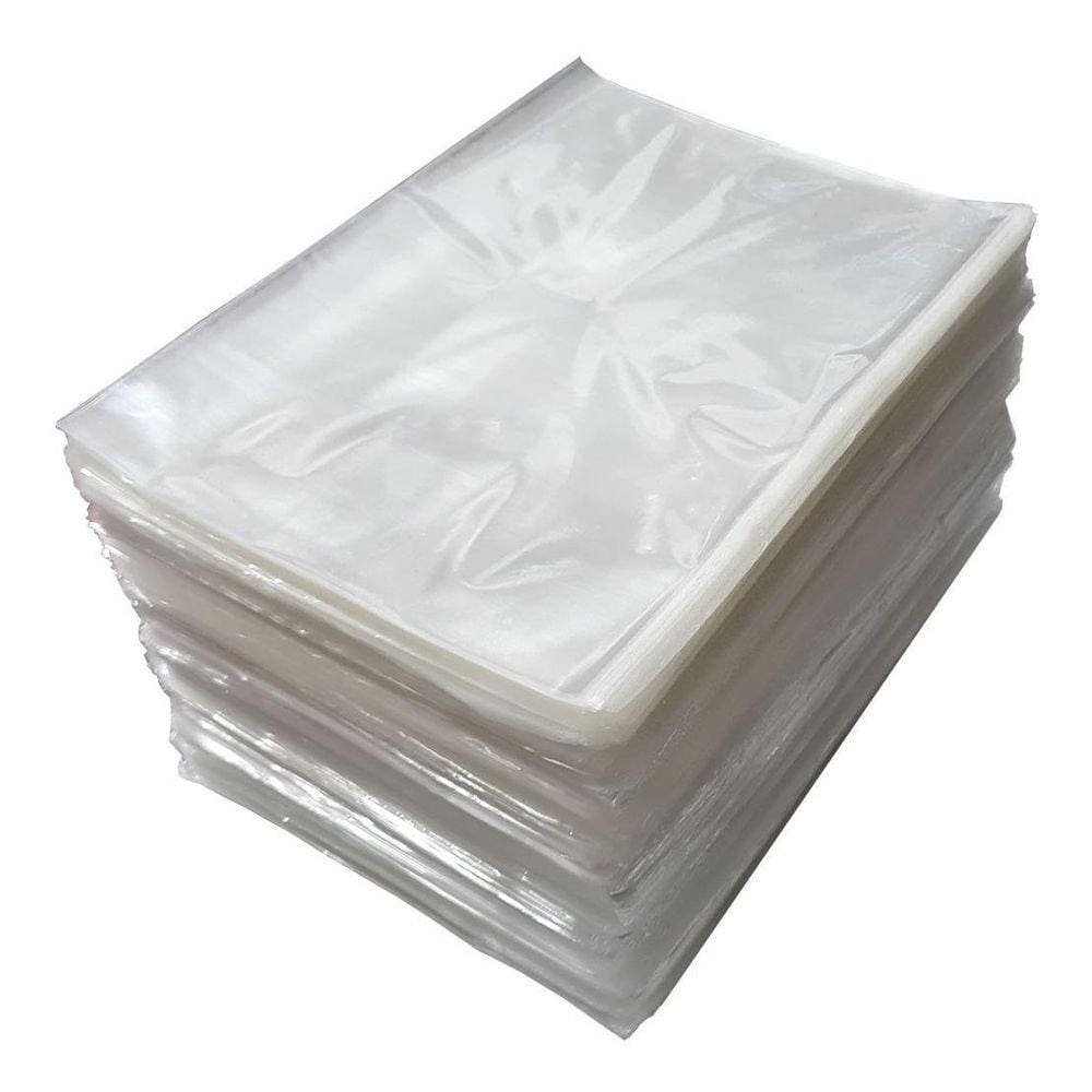 Saco Plástico Transparente PE 32x40 cm - 100 Unidades