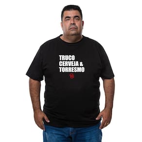 Camisa Masculina Algodao Plus Size Truco Cerveja e Torresmo Com Abridor De Garrafa Moderna