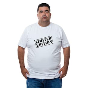Camiseta Masculina Plus Size Algodao Estampa Limited Edition Com Abridor De Garrafa Integrado