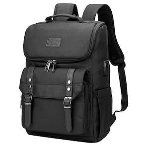 Mochila para laptop de viagem vintage YALUNDISI com porta USB de 15,6 polegadas