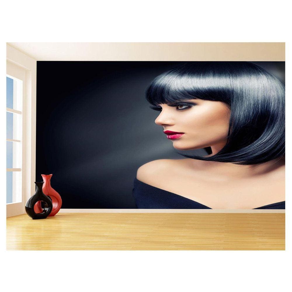 Papel De Parede 3D Salão De Beleza Corte Cabelo 3,5M Slb11