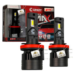 Kit Par Lâmpada Super Ultra Led Power Max Farol 10000 lumens 12v 24v H15
