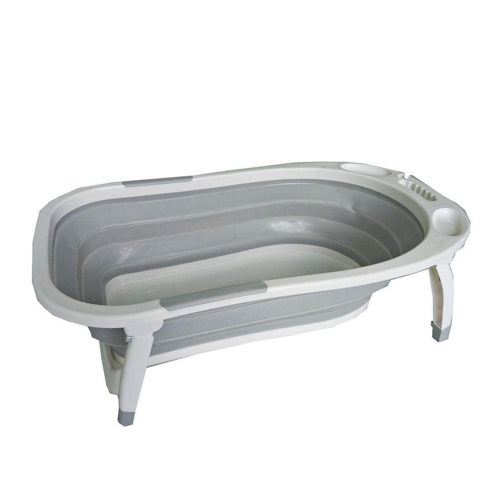 Banheira Shine Dobrável Portátil Cinza Star Baby