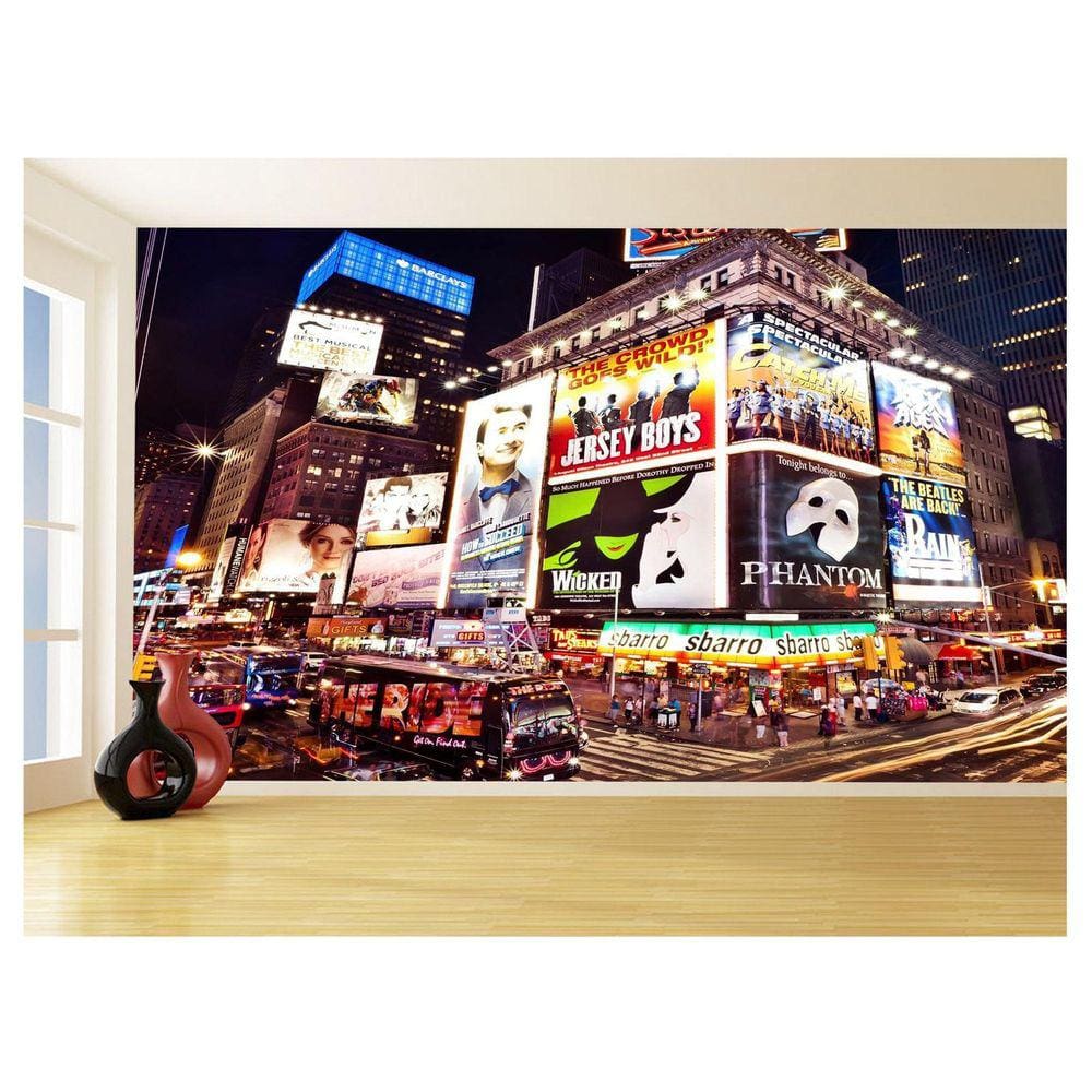 Papel De Parede 3D Cidade New York Broadway Ny 3,5M Ncd264