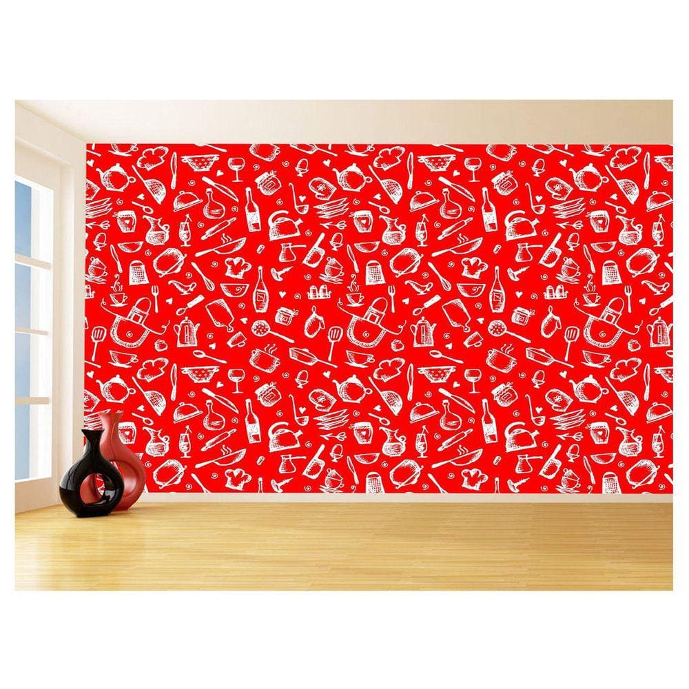 Papel De Parede 3D Textura Cozinha Café Comida 3,5M Txt198