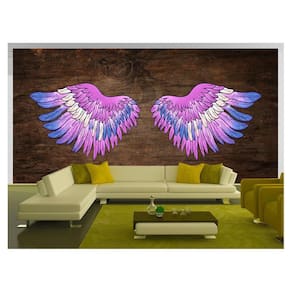 Papel De Parede 3D Arte Asas Selfie Insta Cores 3,5M Tra243