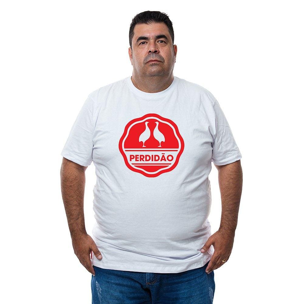 Camiseta Plus Size Masculina Algodao Estampa Perdidao Com Abridor De Garrafas Integrado