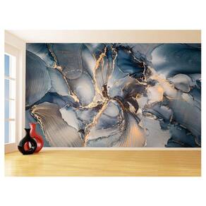 Papel De Parede 3D Estilo Marmore Tintas Cores 3,5M Mbr128
