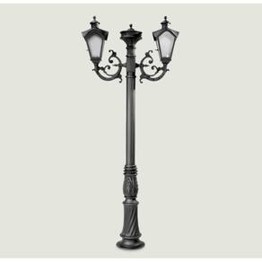 Poste Para Jardim Colonial Sinha Alumínio Preto 2E27 1.84m 15001/2