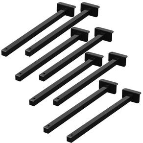 08 SUPORTES REFLETOR FACHADA BANNER BRAÇO 70 CM 08 Cjt